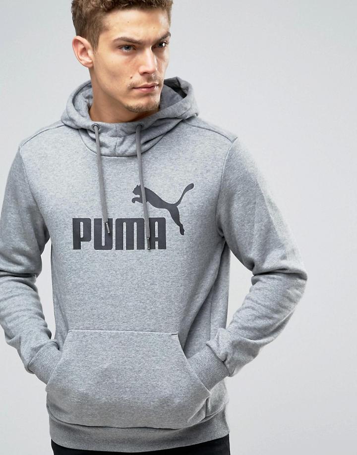 Puma No.1 Logo Hoodie In Gray 83825703 - Gray
