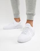 Asos Design Sneakers In White Mesh - White