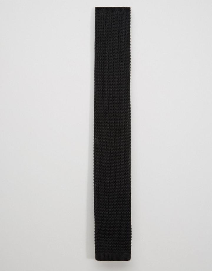 Noose & Monkey Tie Knitted - Black