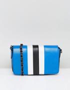 Asos Sport Stripe Cross Body Bag - Blue