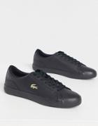 Lacoste Lerond Gold Croc Sneakers In Black