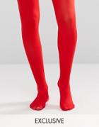 Monki Colored Tights - Red