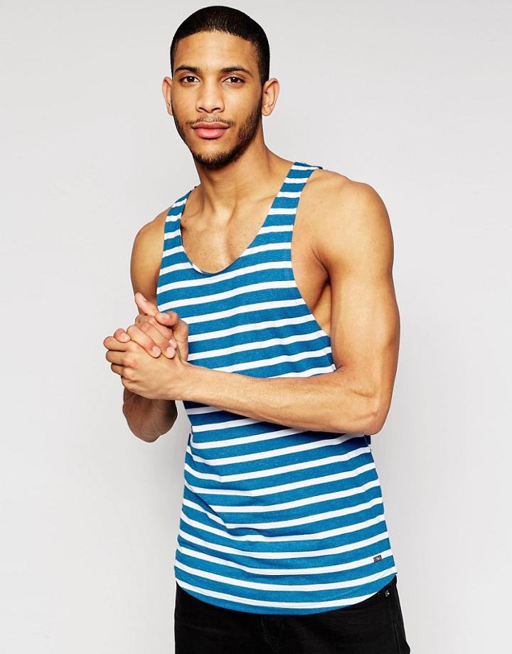 Jack & Jones Stripe Tank - Blue