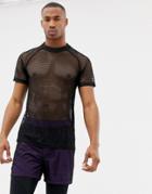 Asos 4505 Training T-shirt In Breathable Mesh - Black