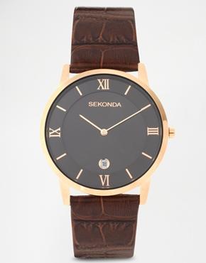 Sekonda Brown Strap Watch - Brown