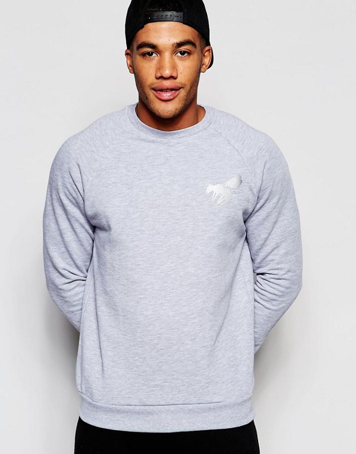 Abuze London Sweatshirt Reflective Wasp - Gray