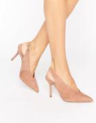 Aldo Minett Point Slingback Heeled Shoes - Beige