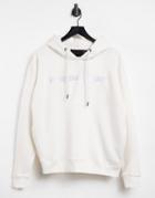 Criminal Damage Oversized Hoodie In Off White