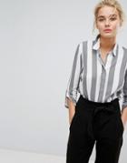 Stradivarius Wide Stripe Shirt - Multi