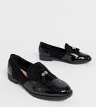 Simply Be Extra Wide Fit Loafer With Tassel Trim In Black