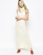 Hazel Lace Maxi Dress - Cream