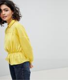 Vero Moda Aware Ruched Shirt - Yellow