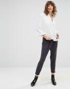 Mango Jersey Harem Pant - Gray