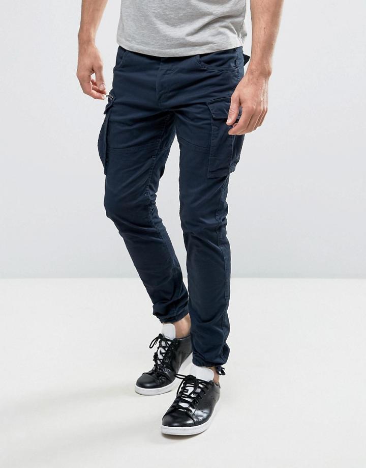 Jack & Jones Intelligence Slim Fit Cargo Pant - Navy