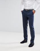 Asos Slim Suit Pants In Mid Blue - Blue