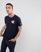 Champion T-shirt With Chest Logo In Navy - Navy