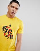 Good For Nothing Muscle Snake Logo T-shirt In Yellow - Yellow