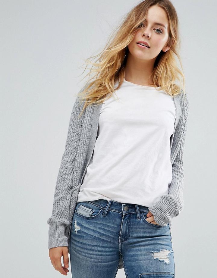 Hollister Boyfriend Cardigan - Gray