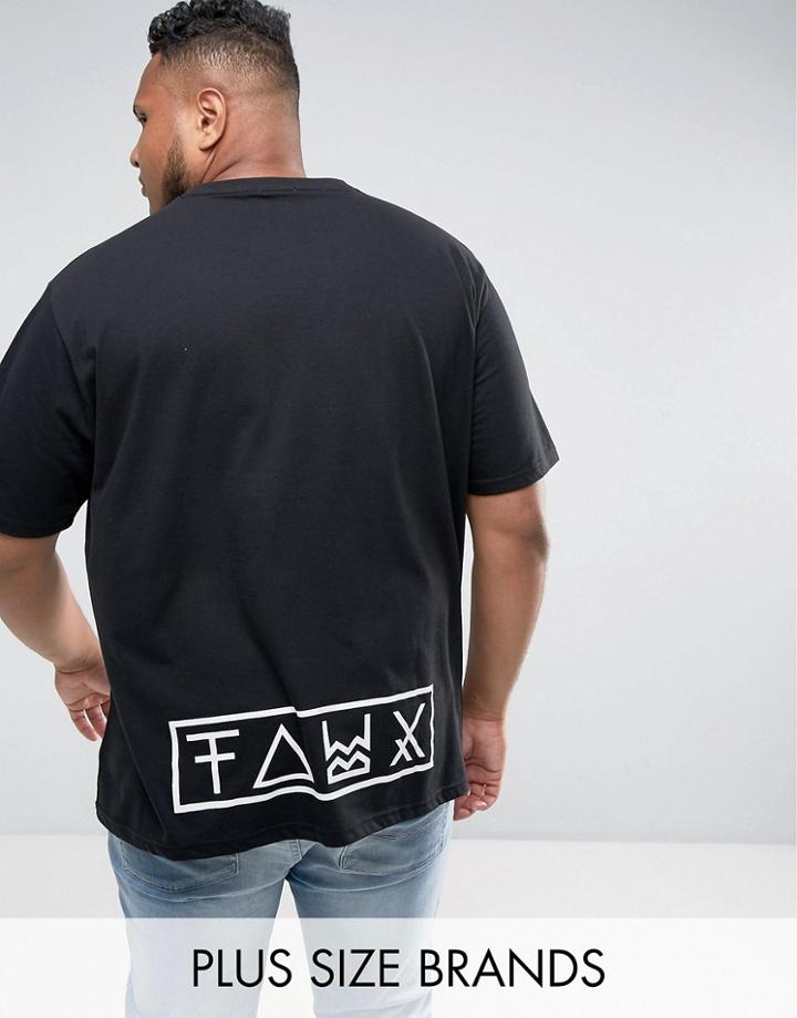Friend Or Faux Plus Prior Printed T-shirt - Black