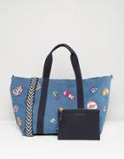 Tommy Hilfiger Gigi Hadid Patch Tote Bag - Blue