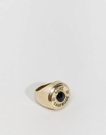 Lovebullets Love Cartridge Ring In Gold - Gold