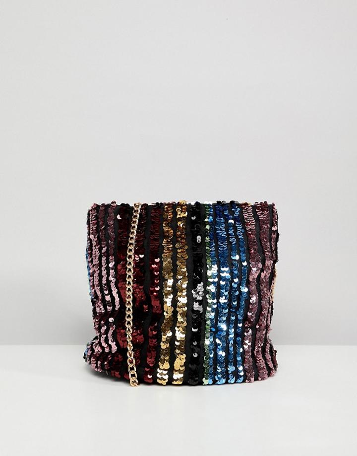 New Look Rainbow Bucket Bag - Multi