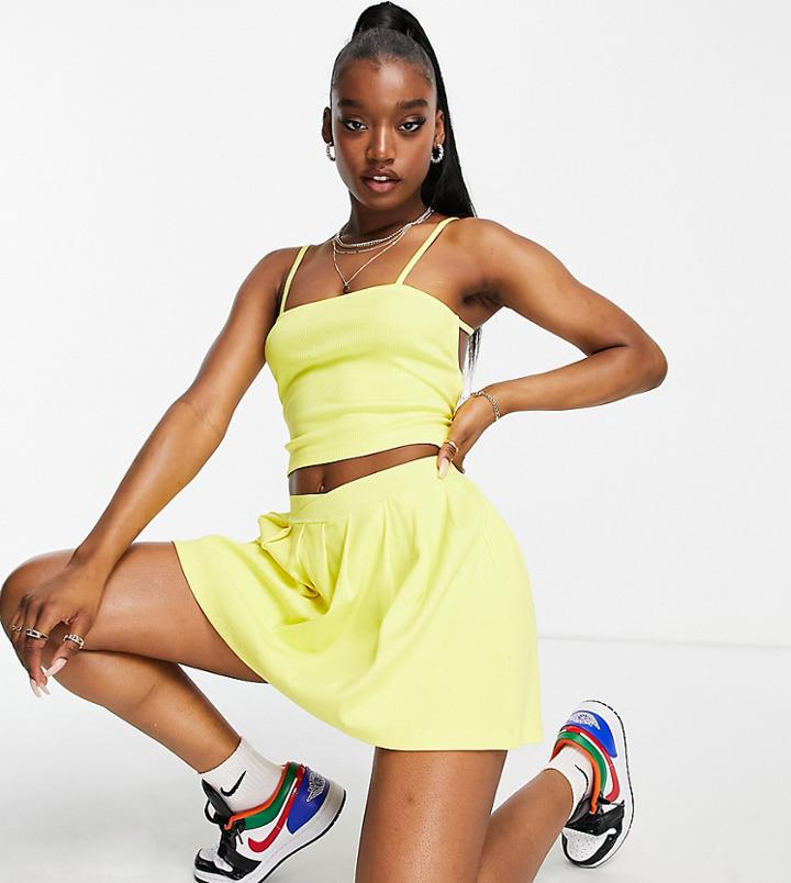 Asyou Strappy Back Cami Top In Yellow - Part Of A Set