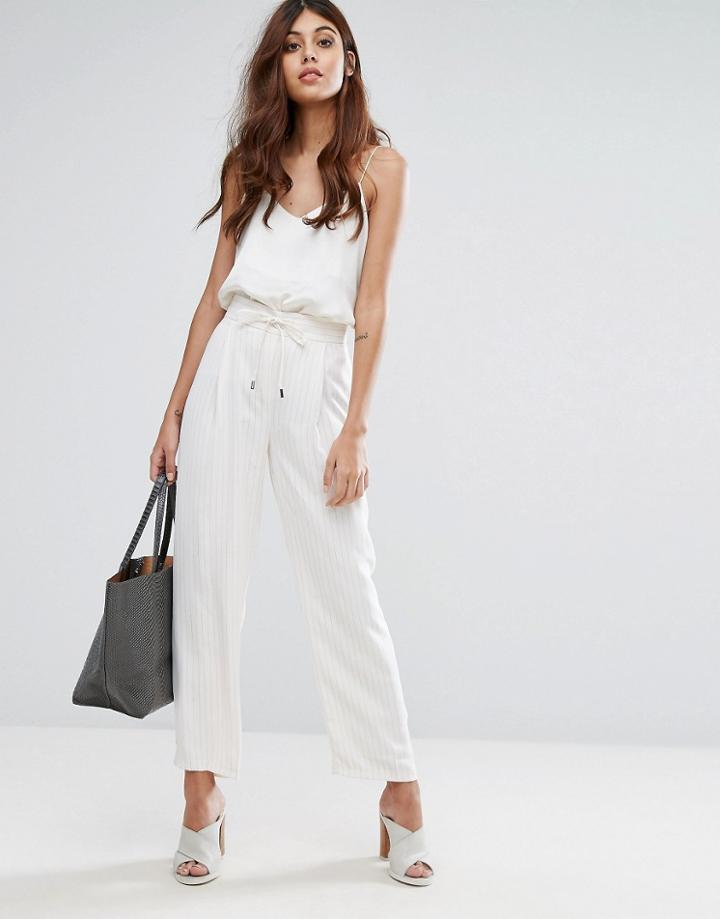 Warehouse Stripe Jogger - Cream