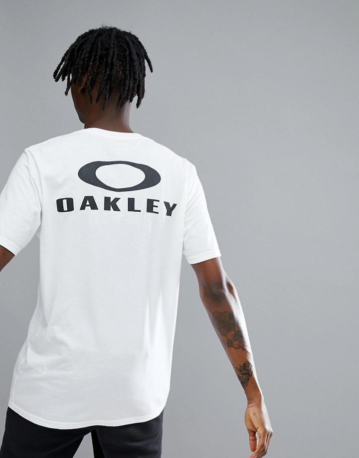 Oakley 50-bark T-shirt Back Logo Print In White - White