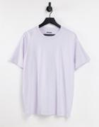 Weekday Relaxed T-shirt In Lilac-pink