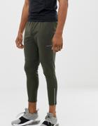 Asos 4505 Super Skinny Training Joggers With Zip Cuff In Khaki - Green