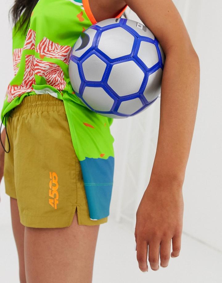 Asos 4505 Soccer Short With Side Logo - Multi