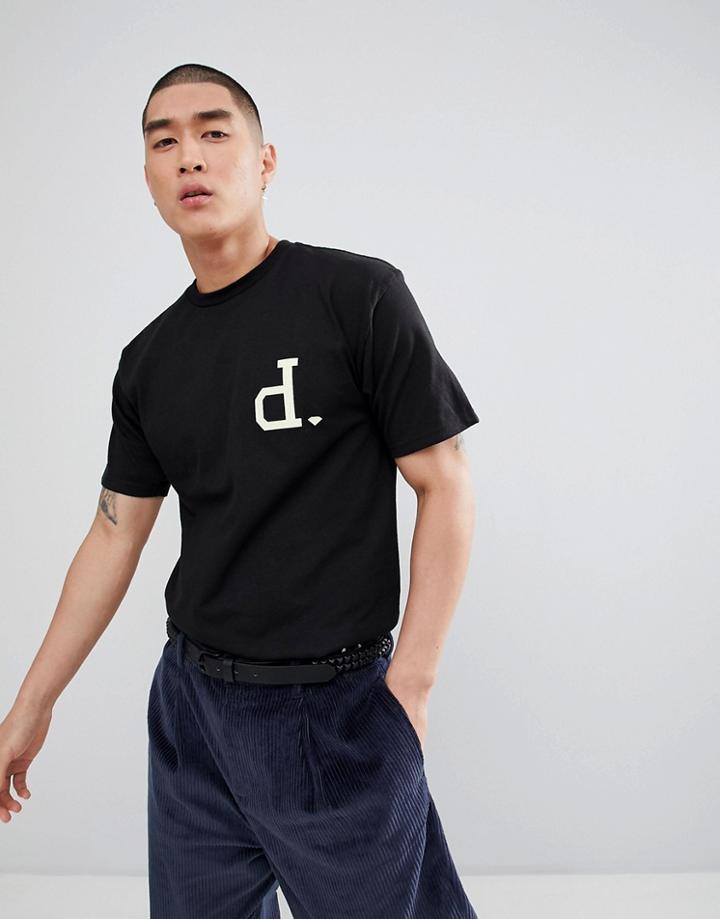 Diamond Supply Initial Logo Print T-shirt In Black - Black