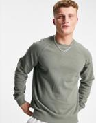 Only & Sons Crew Neck Sweat In Washed Green - Part Of A Set