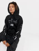 Cheap Monday Hoodie In Black With Resting Skull Print - Black