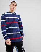Diamond Supply Paradise Stripe Long Sleeve T-shirt - Navy