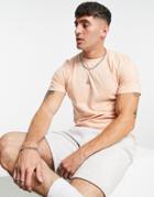 Topman Classic T-shirt In Pale Orange