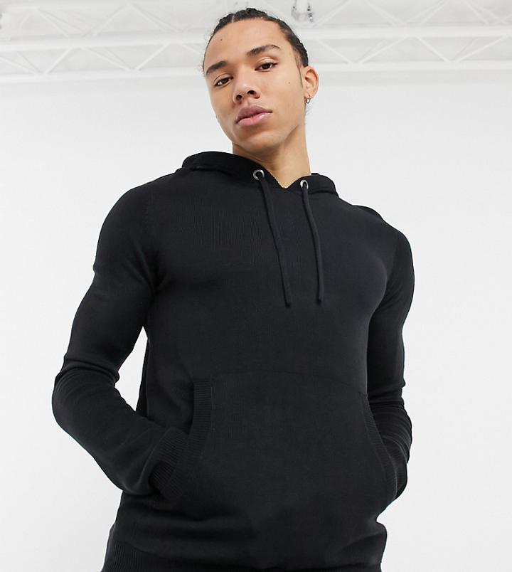 French Connection Tall Soft Touch Hoody In Navy