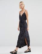 Selected Mabel Wrap Dress - Blue