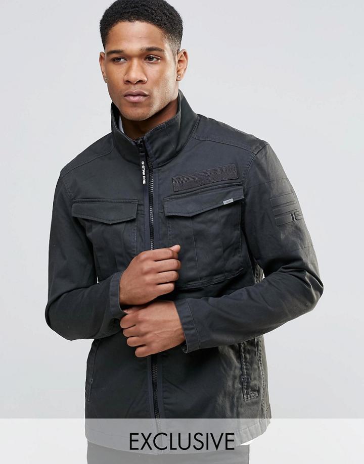 G-star Rovic-a Overshirt Jacket Stretch Twill - Raven