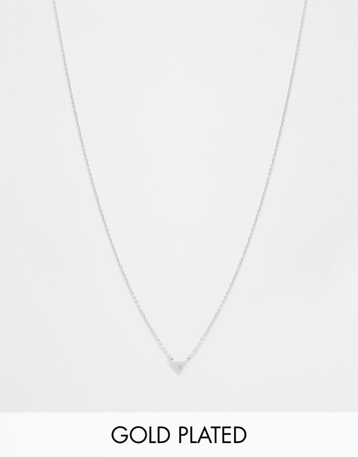 Astrid & Miyu Triangle Necklace - Silver