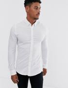 Only & Sons Slim Fit Shirt In White