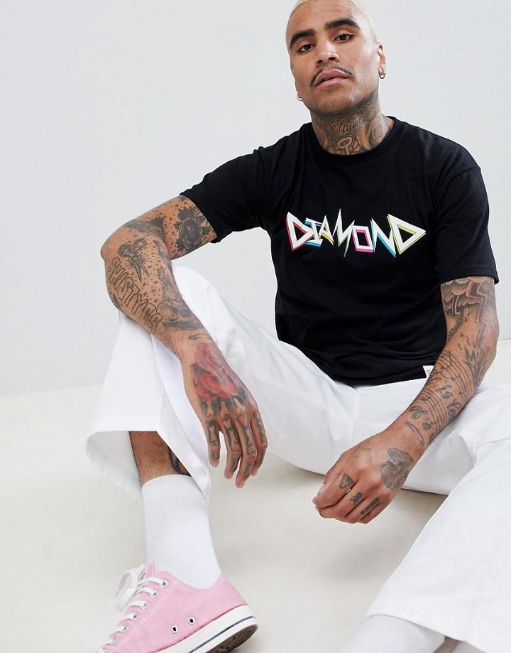 Diamond Supply Vandal T-shirt In Black - Black