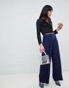 Unique 21 Wide Leg Pants - Navy