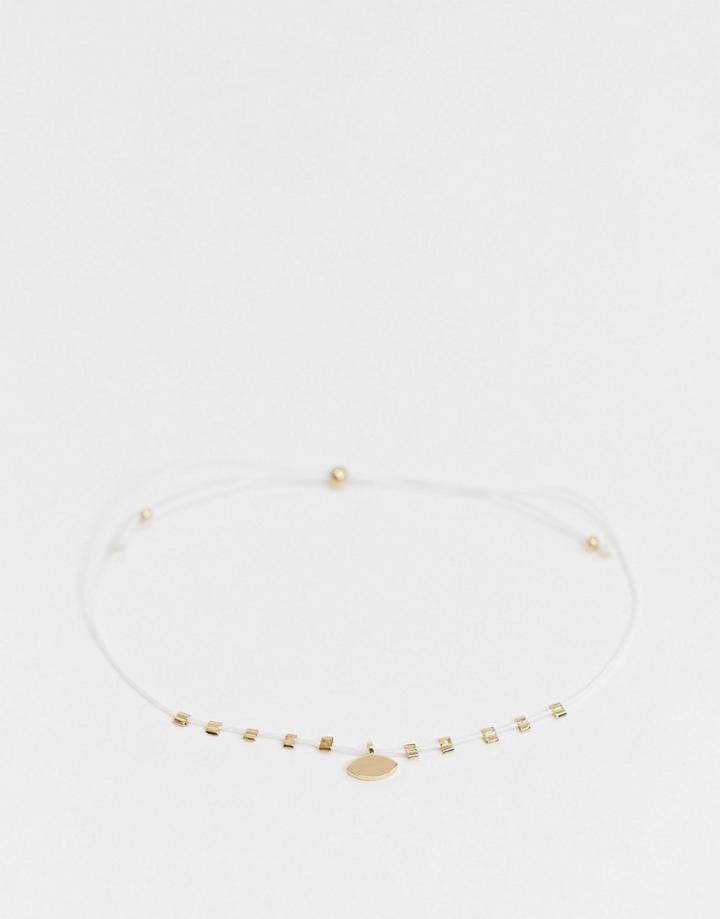 Saint Lola Gold Plaited Charm Detail Bracelet