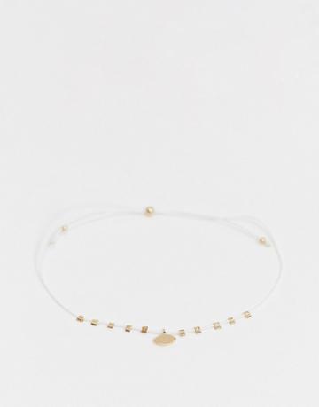 Saint Lola Gold Plaited Charm Detail Bracelet