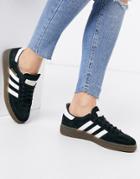 Adidas Originlas Handball Spezial Sneakers In Black With Gum Sole