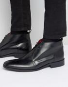 Base London Devon Leather Chukka Boots - Black
