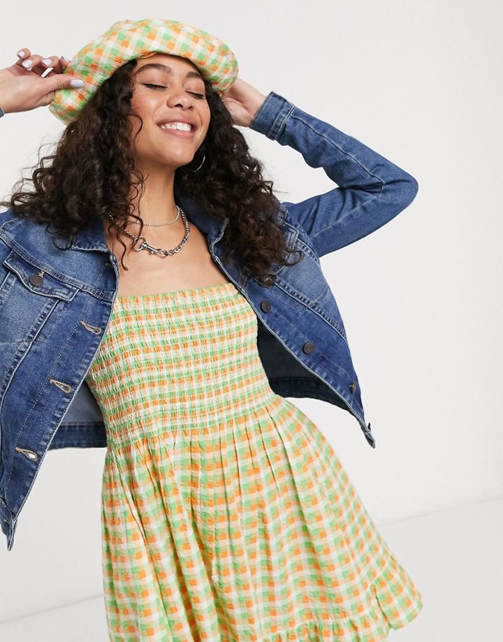 Noisy May Denim Jacket In Blue
