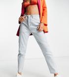 Missguided Riot Mom Jean In Light Blue - Mblue-blues